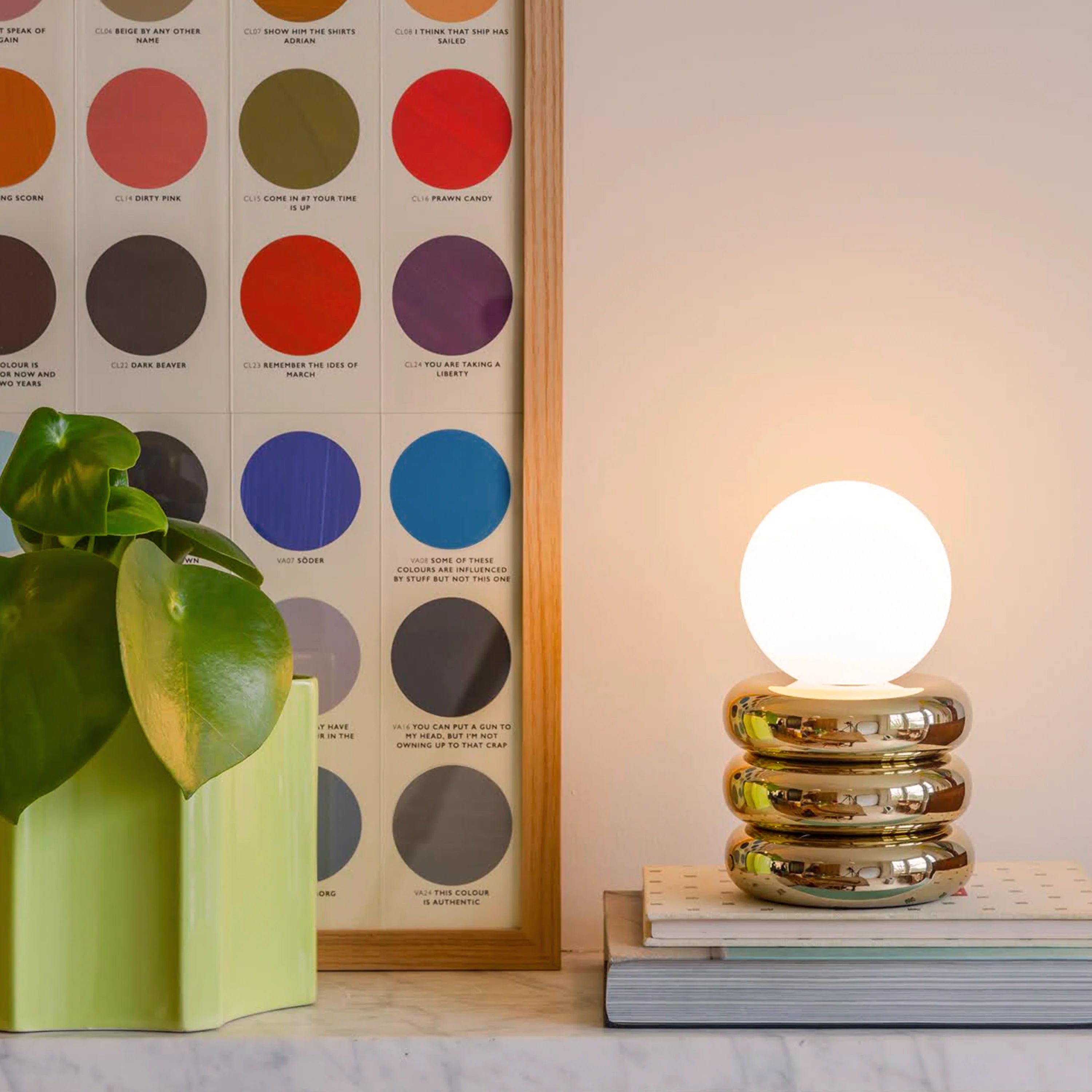 Brass Tube Cordless Table Lamp − Houseof houseof.com