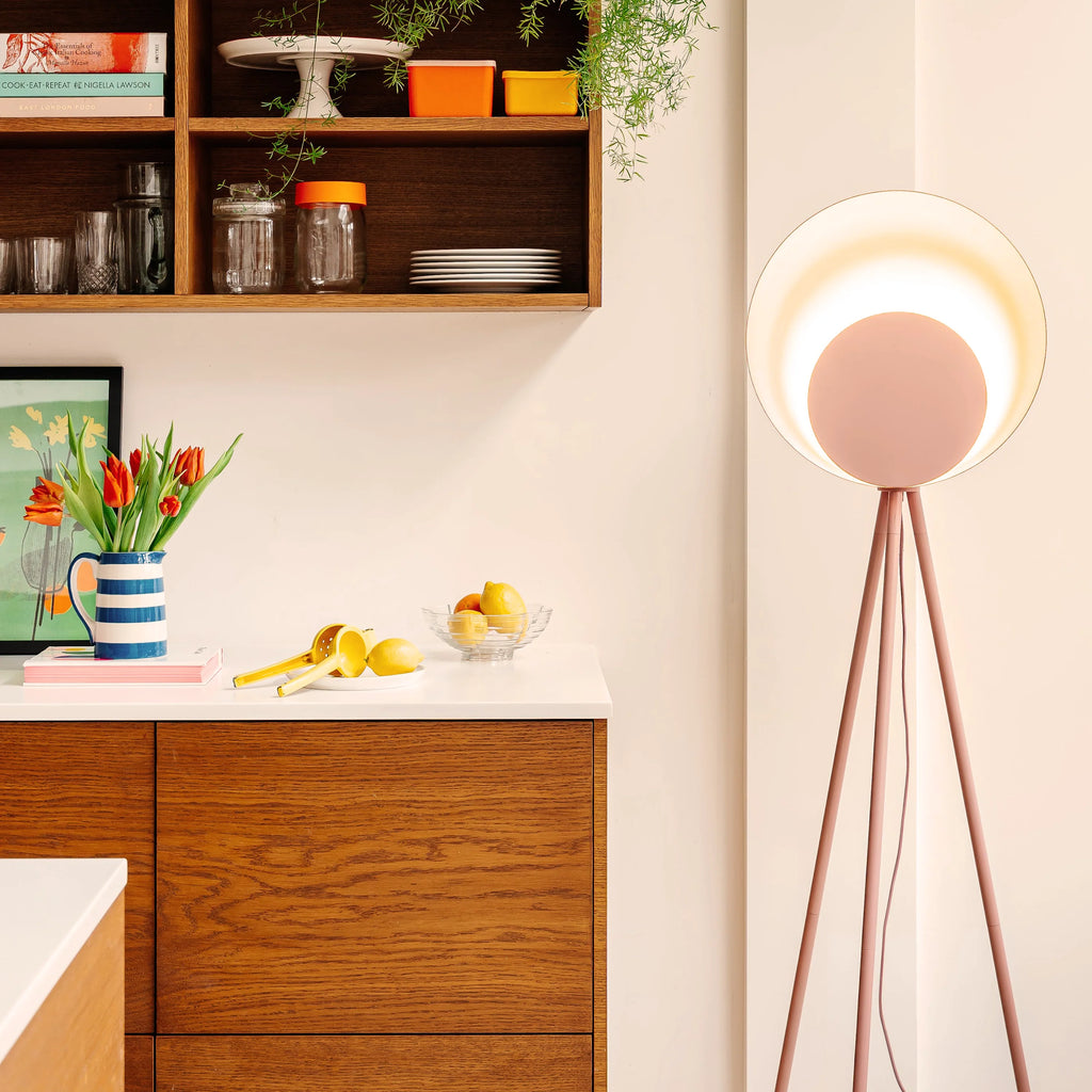 Blossom Pink Diffuser Floor Lamp − Houseof houseof.com