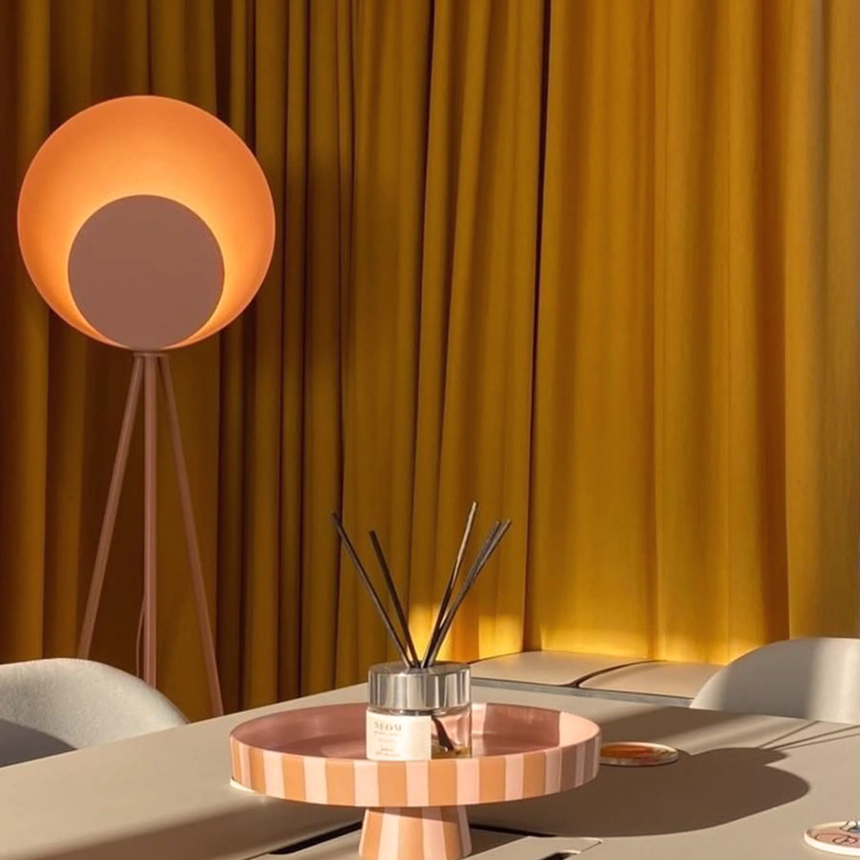 Blossom Pink Diffuser Floor Lamp − Houseof houseof.com