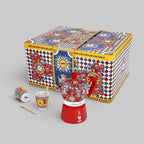 Bialetti X Dolce&Gabbana Sicilian Cart Gift Set (Moka 2 Cup, 2 Cups & Gold Stirrers) Brew Italia