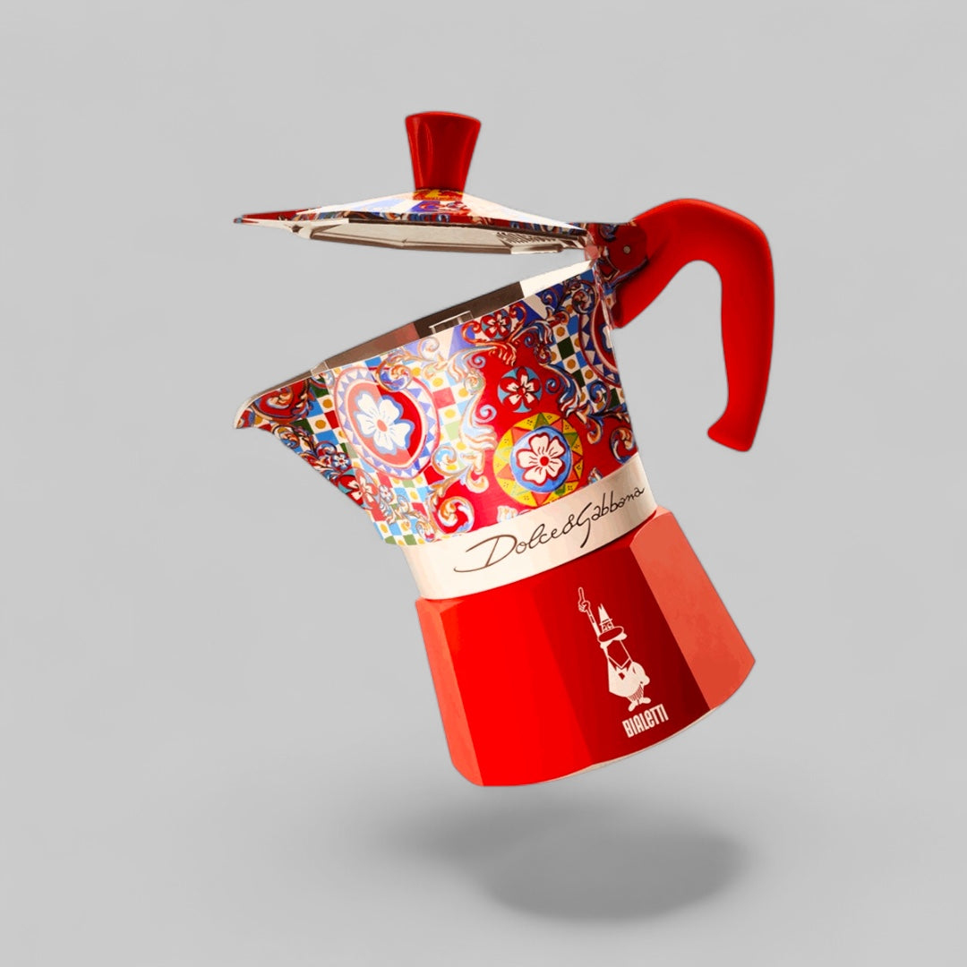Bialetti X Dolce&Gabbana Sicilian Cart Moka Express | 3 or 6 cup Brew Italia