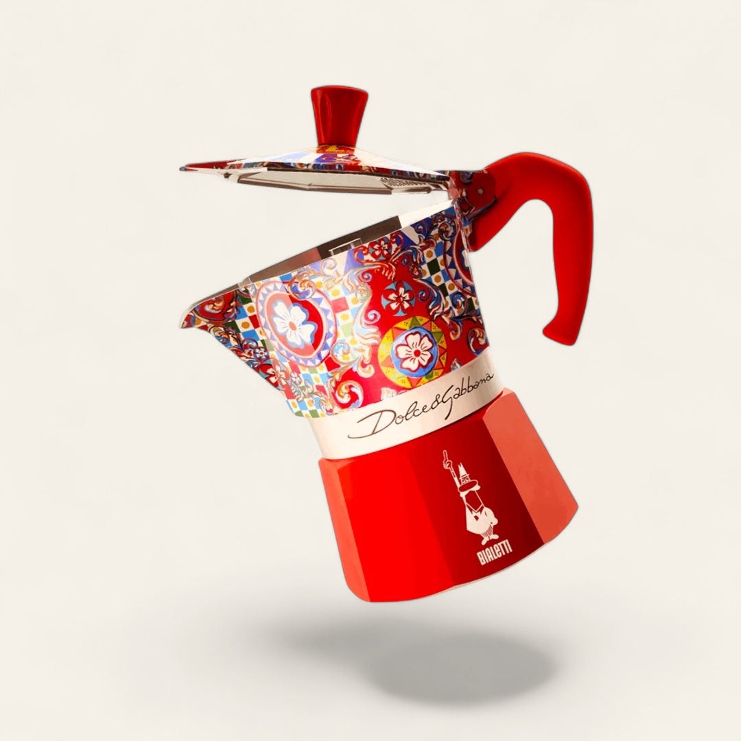 Bialetti X Dolce&Gabbana Sicilian Cart Moka Express | 3 or 6 cup Brew Italia