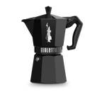 Bialetti Moka Express Exclusive | 3 or 6 cup | Red/ Blue/ Black/ Cream/ Green 6 Cup Black Brew Italia