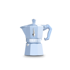 Bialetti Moka Express Exclusive | 3 or 6 cup | Red/ Blue/ Black/ Cream/ Green 3 Cup Pastel Blue Brew Italia