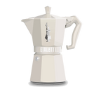 Bialetti Moka Express Exclusive | 3 or 6 cup | Red/ Blue/ Black/ Cream/ Green 6 Cup Cream Brew Italia