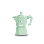 Bialetti Moka Express Exclusive | 3 or 6 cup | Red/ Blue/ Black/ Cream/ Green 3 Cup Pastel Green Brew Italia
