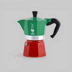 Bialetti Moka Express Tricolore Italia Stovetop Coffee Maker Brew Italia