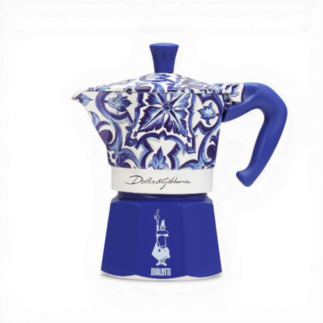 Bialetti X Dolce&Gabbana Blue Mediterranean Moka Express Brew Italia