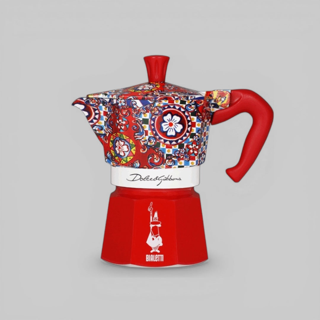 Bialetti X Dolce&Gabbana Sicilian Cart Moka Express | 3 or 6 cup Brew Italia
