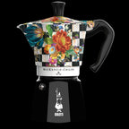 Bialetti X Mackenzie Childs Moka Express | 3 or 6 cup | Black 6 Cup (250ml) Brew Italia