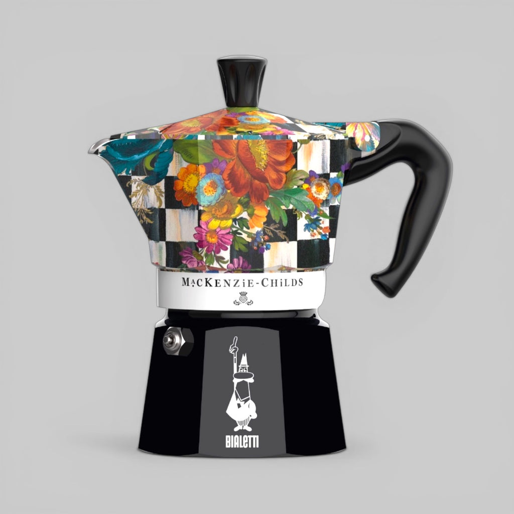 Bialetti X Mackenzie Childs Moka Express | 3 or 6 cup | Black Brew Italia