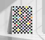 Checkmate Poster in white frame