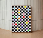 Checkmate Poster in wooden frame