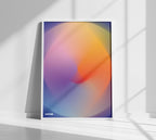 Colour Gradient Blur Poster in a white frame