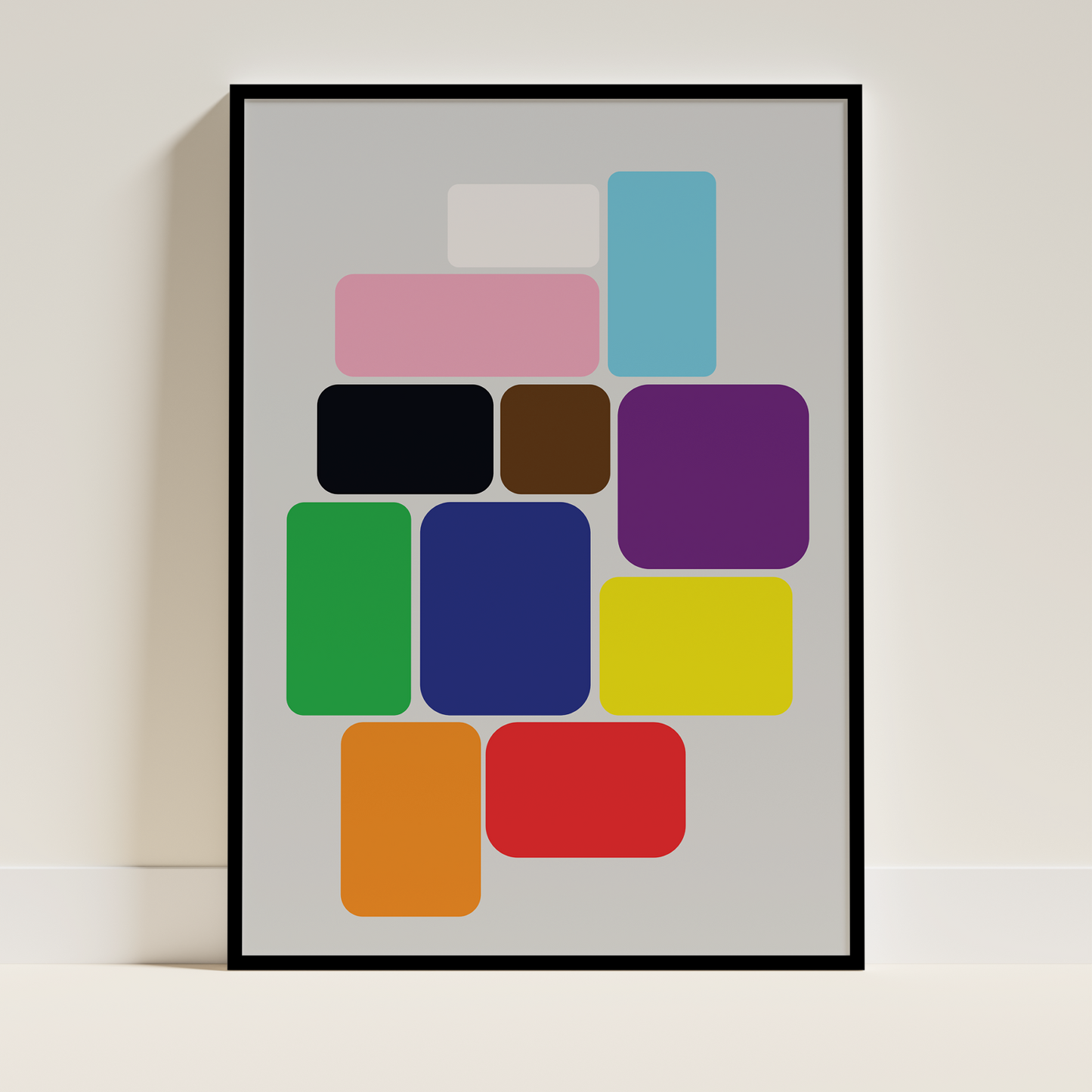 Rainbow Square Poster