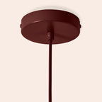 Burgundy Pleat Pendant Ceiling Light − Large − Houseof X Emma Gurner houseof.com