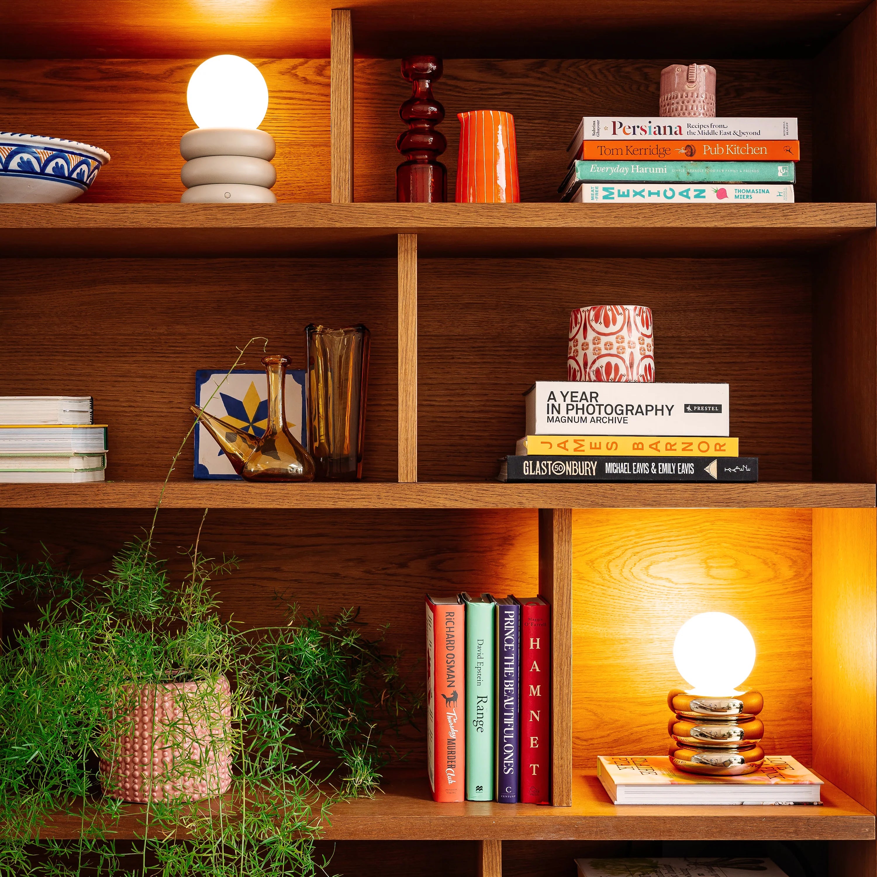 Bright Yellow Tube Cordless Table Lamp − Houseof houseof.com