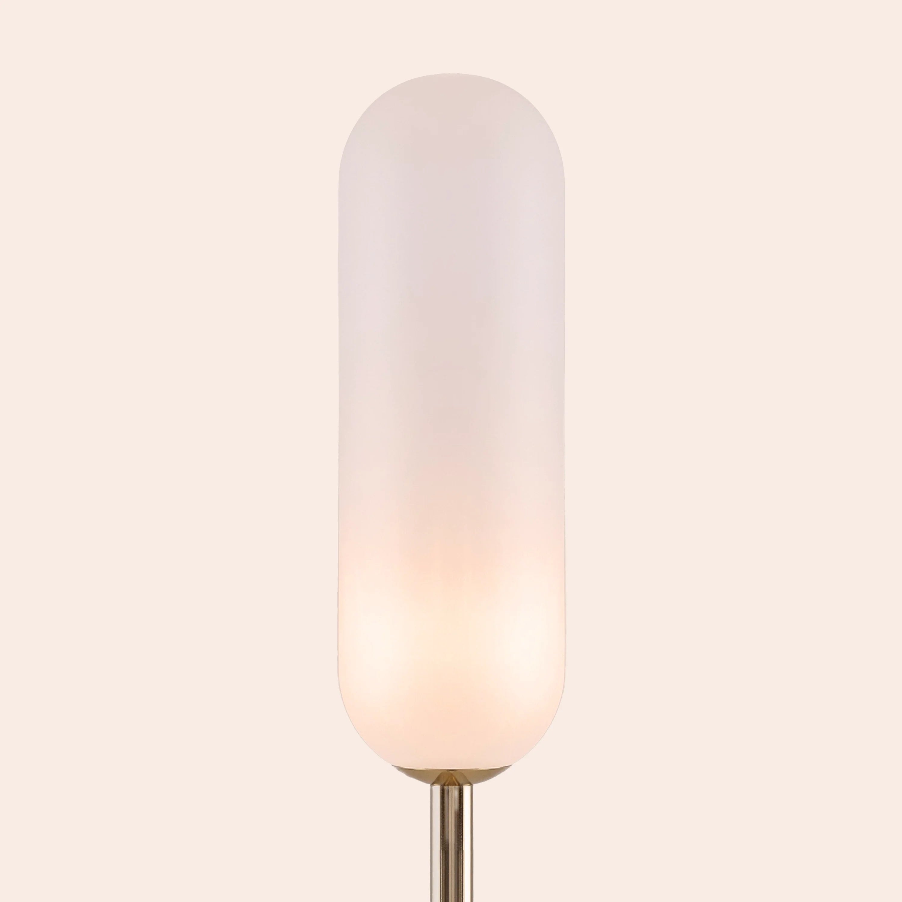 Olive Green Marble Curve Floor Lamp − Houseof houseof.com