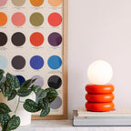 Peel Orange Tube Cordless Table Lamp − Houseof houseof.com