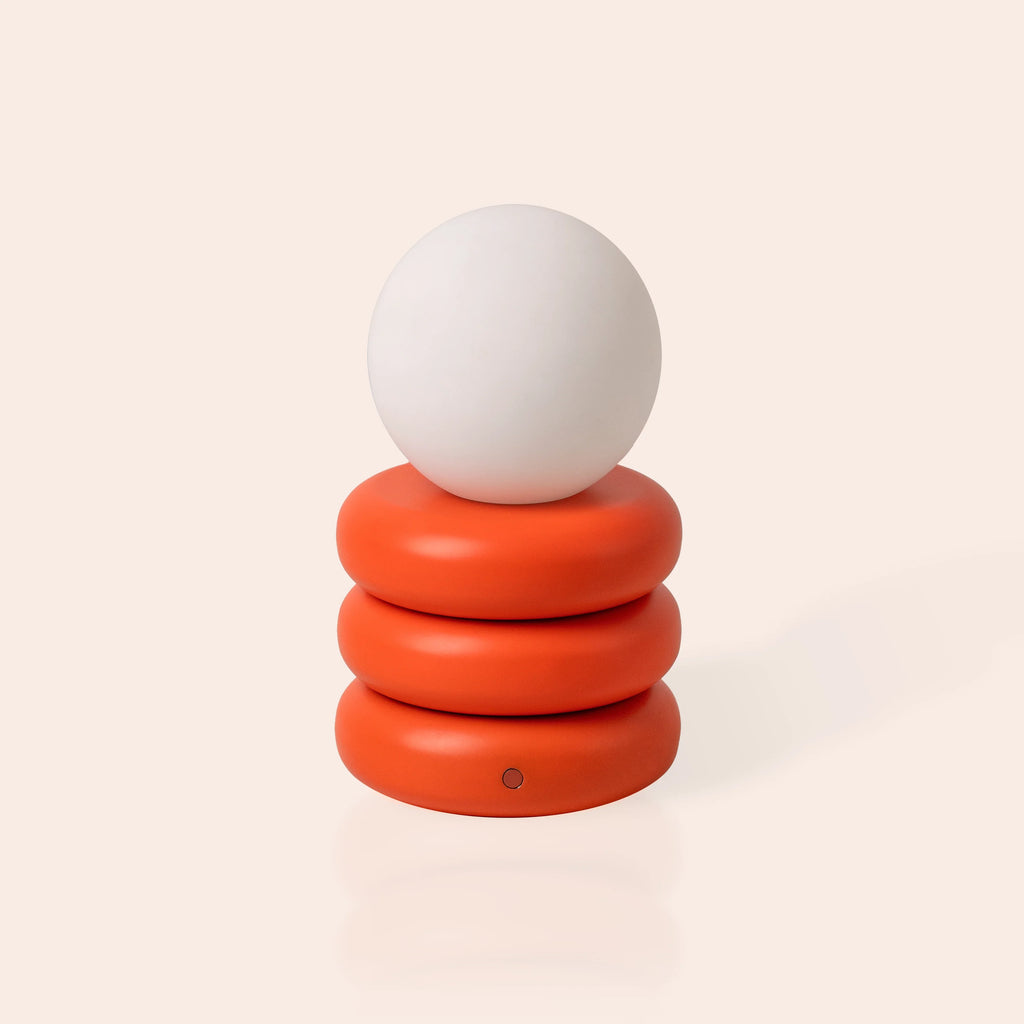 Peel Orange Tube Cordless Table Lamp − Houseof houseof.com