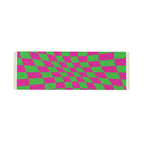 Pink & Green Checkerboard Runner 180x63cm
