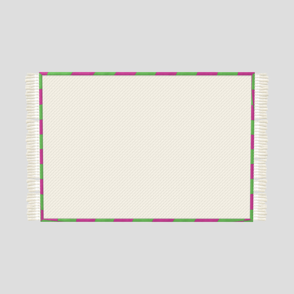 Pink and Green Rug − small