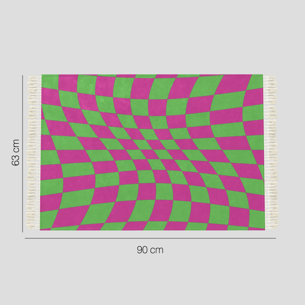 Pink and Green Rug − small