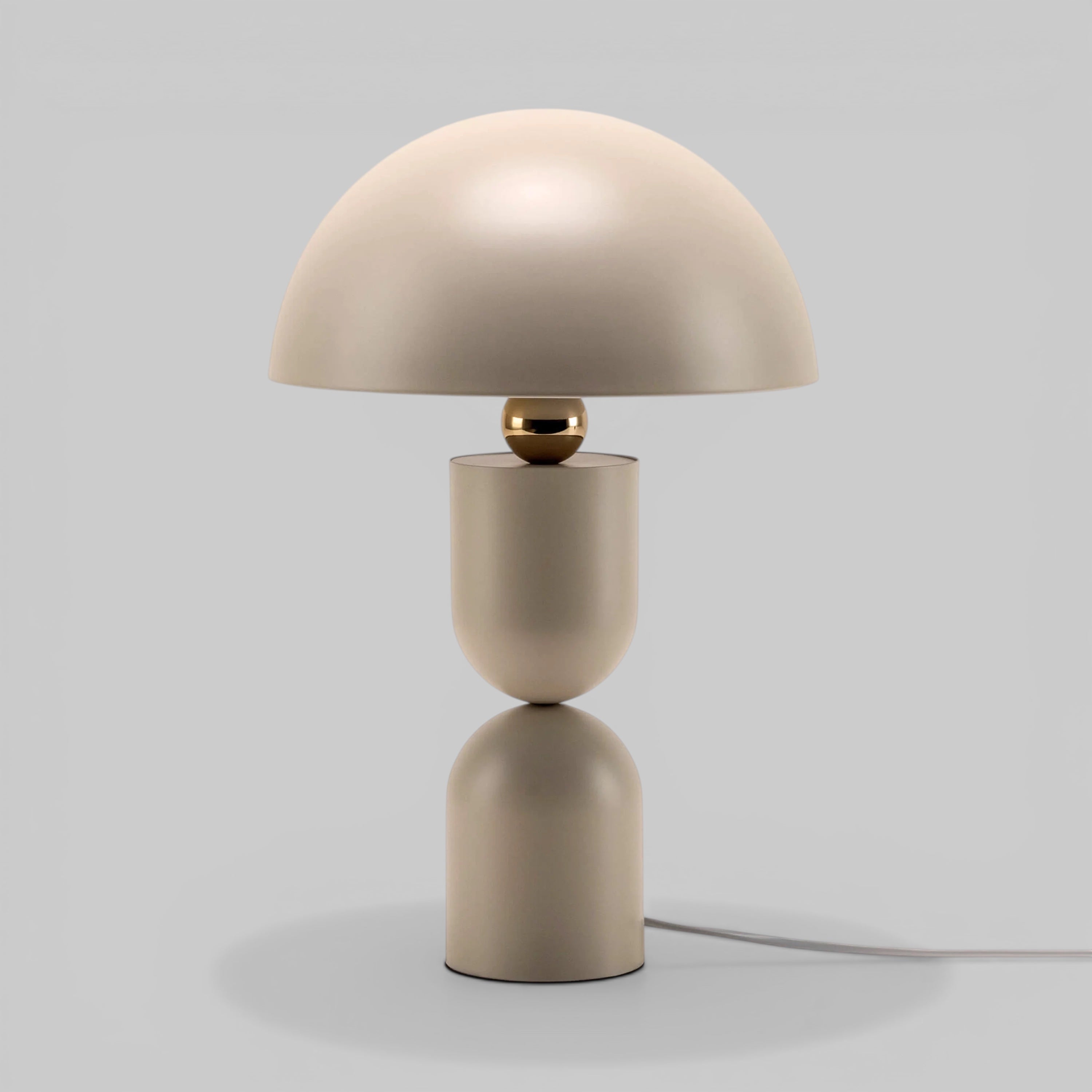 Sand Grey Dome Mushroom Table Lamp − Houseof houseof.com