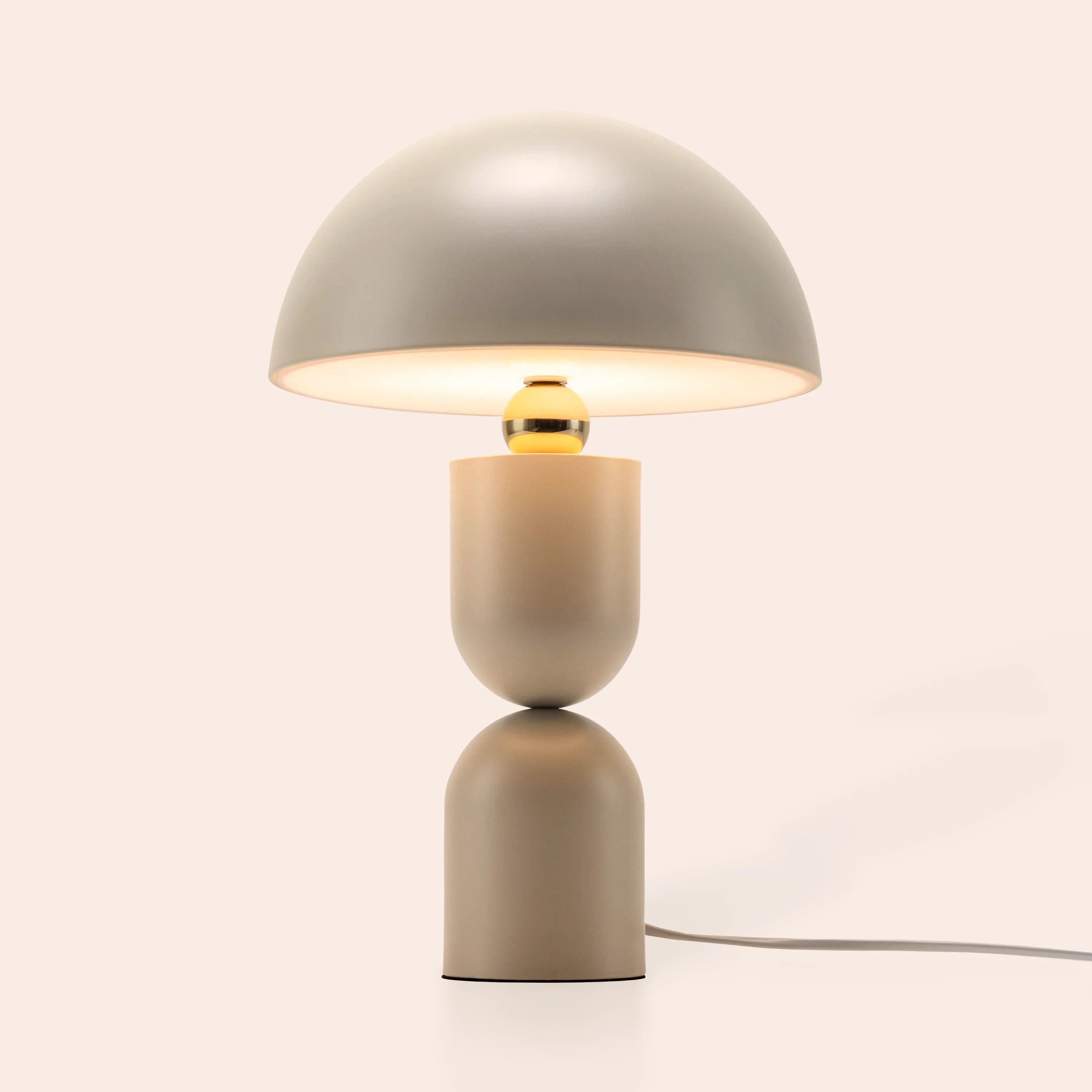 Sand Grey Dome Mushroom Table Lamp − Houseof houseof.com
