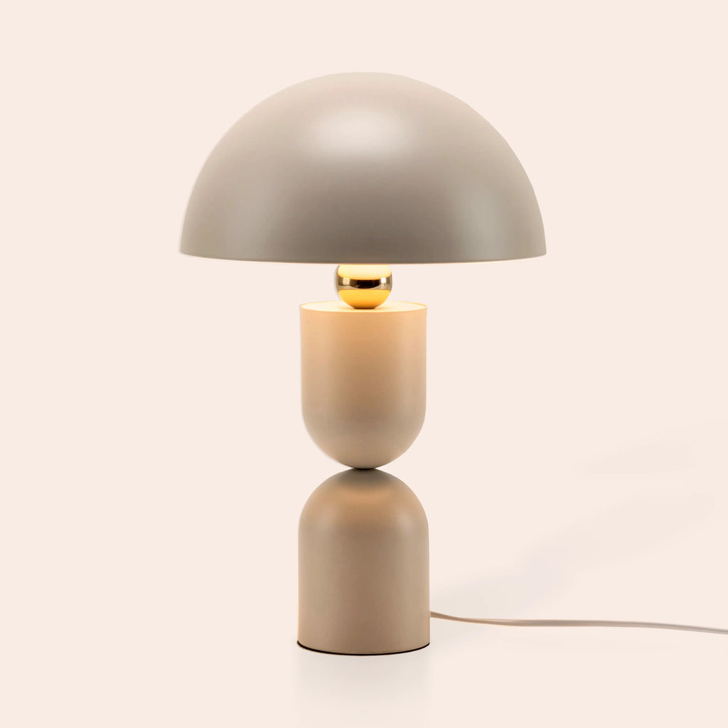 Sand Grey Dome Mushroom Table Lamp − Houseof houseof.com