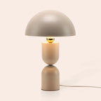 Sand Grey Dome Mushroom Table Lamp − Houseof houseof.com