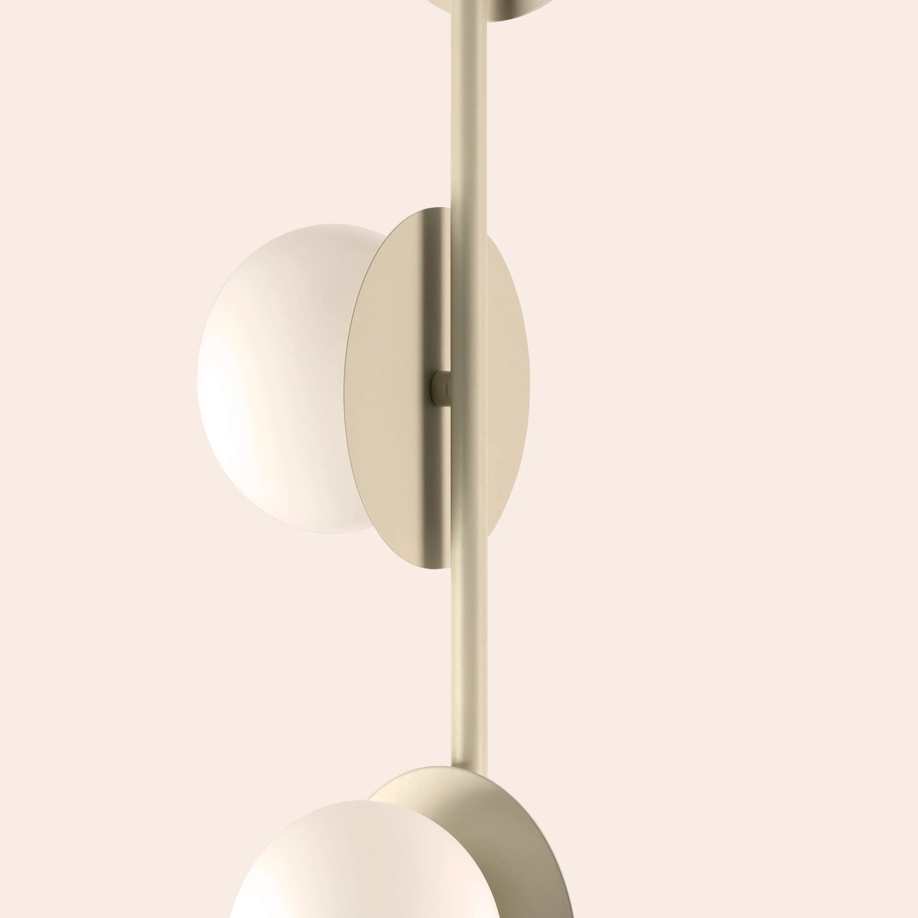 Sand Grey Opal Disk Floor Lamp − Houseof houseof.com