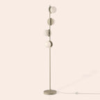 Sand Grey Opal Disk Floor Lamp − Houseof houseof.com