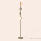 Sand Grey Opal Disk Floor Lamp − Houseof houseof.com