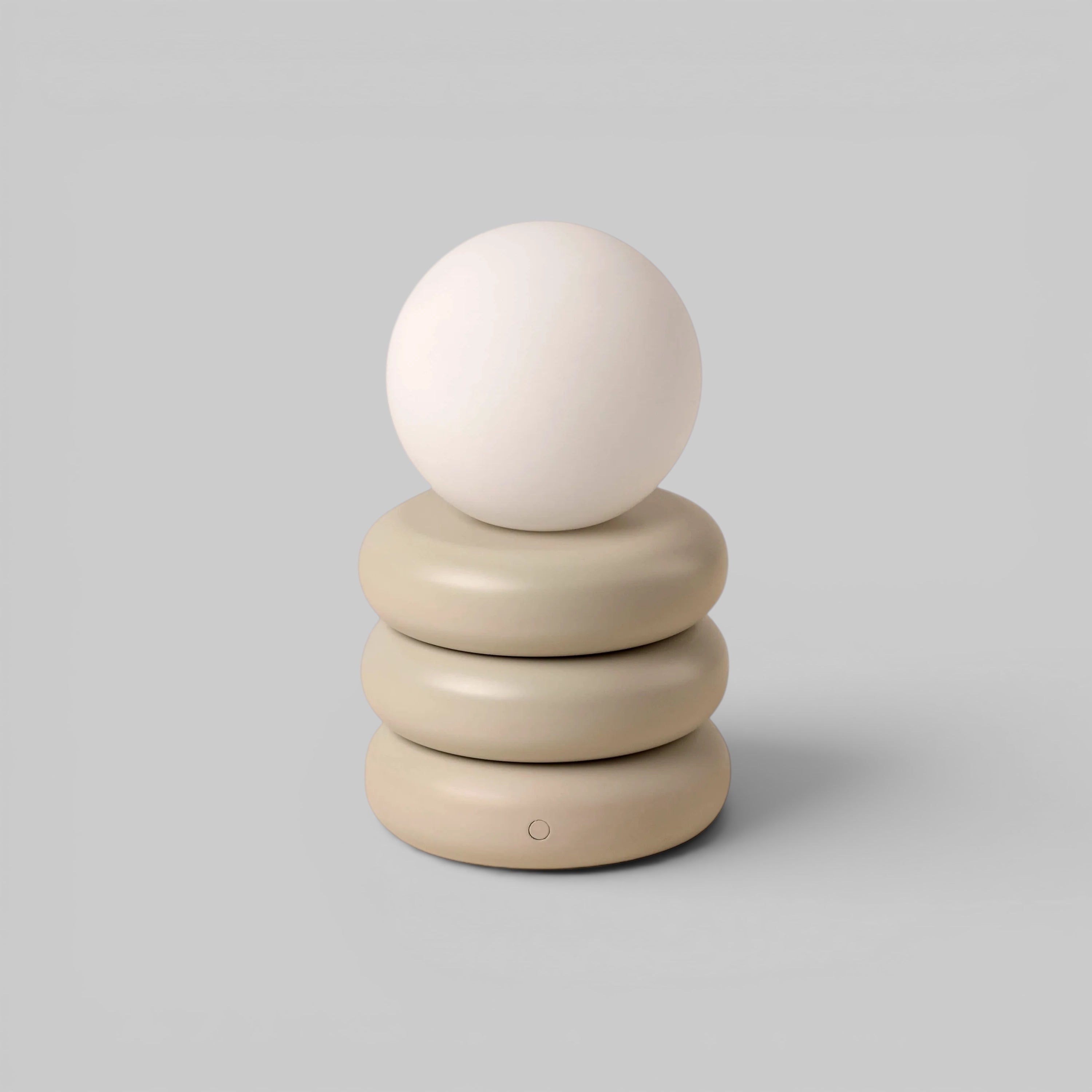 Sand Grey Tube Cordless Table Lamp − Houseof houseof.com