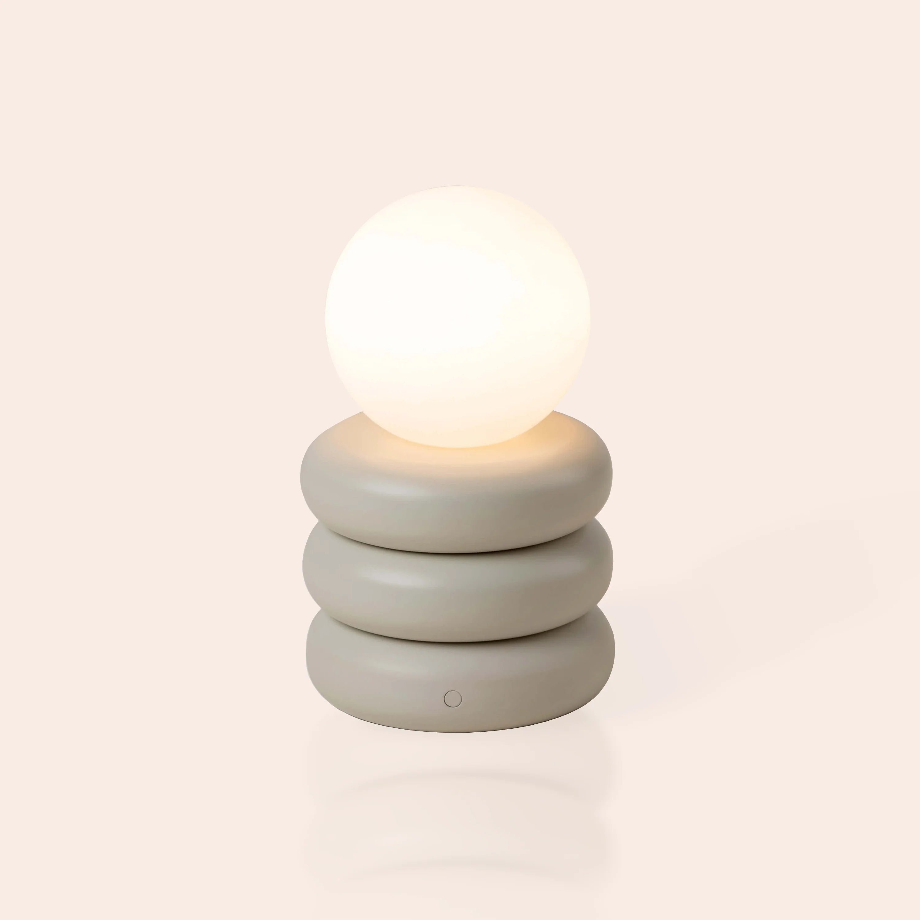 Sand Grey Tube Cordless Table Lamp − Houseof houseof.com
