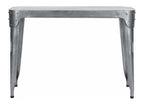 Silver Aero Console Table on white background
