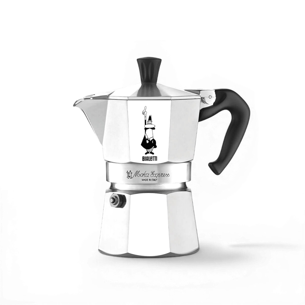 Bialetti Moka Express | 1−18 cup | Silver Brew Italia