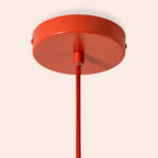 Burnt Orange Pleat Pendant Ceiling Light − Small − Houseof X Emma Gurner houseof.com