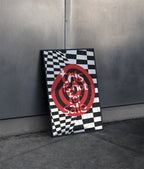 This is not for sale poster in black frame leaning