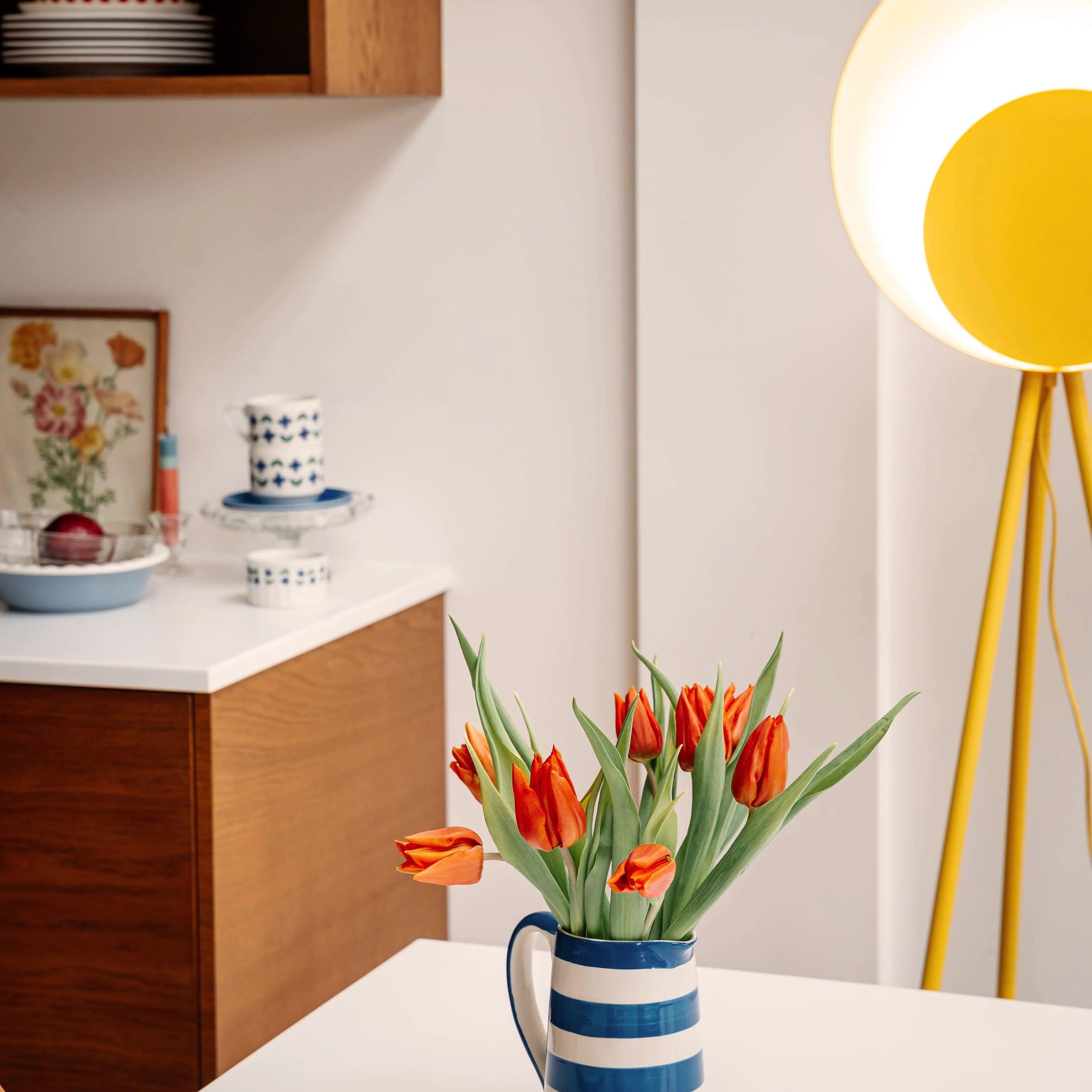 Bright Yellow Diffuser Floor Lamp − Houseof houseof.com