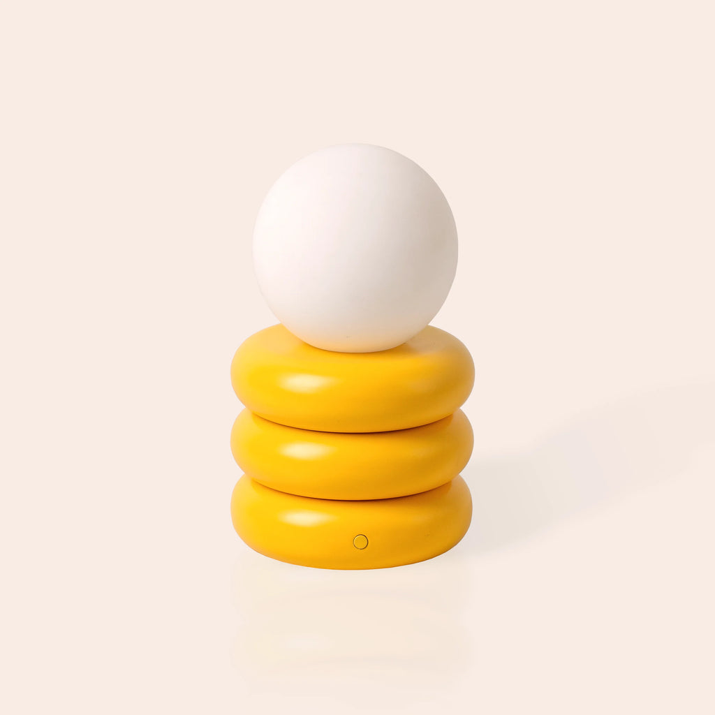 Bright Yellow Tube Cordless Table Lamp − Houseof houseof.com