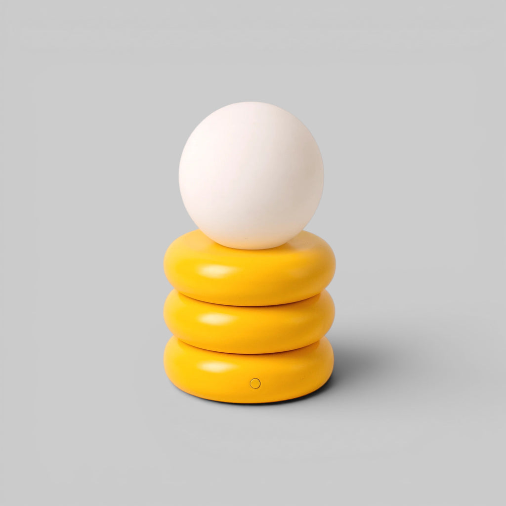 Bright Yellow Tube Cordless Table Lamp − Houseof houseof.com