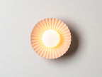 Burnt Orange Flush Pleat Wall Light − Houseof X Emma Gurner houseof.com