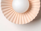 Burnt Orange Flush Pleat Wall Light − Houseof X Emma Gurner houseof.com