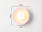 Burnt Orange Flush Pleat Wall Light − Houseof X Emma Gurner houseof.com
