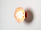 Burnt Orange Flush Pleat Wall Light − Houseof X Emma Gurner houseof.com
