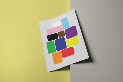 Rainbow Square Poster