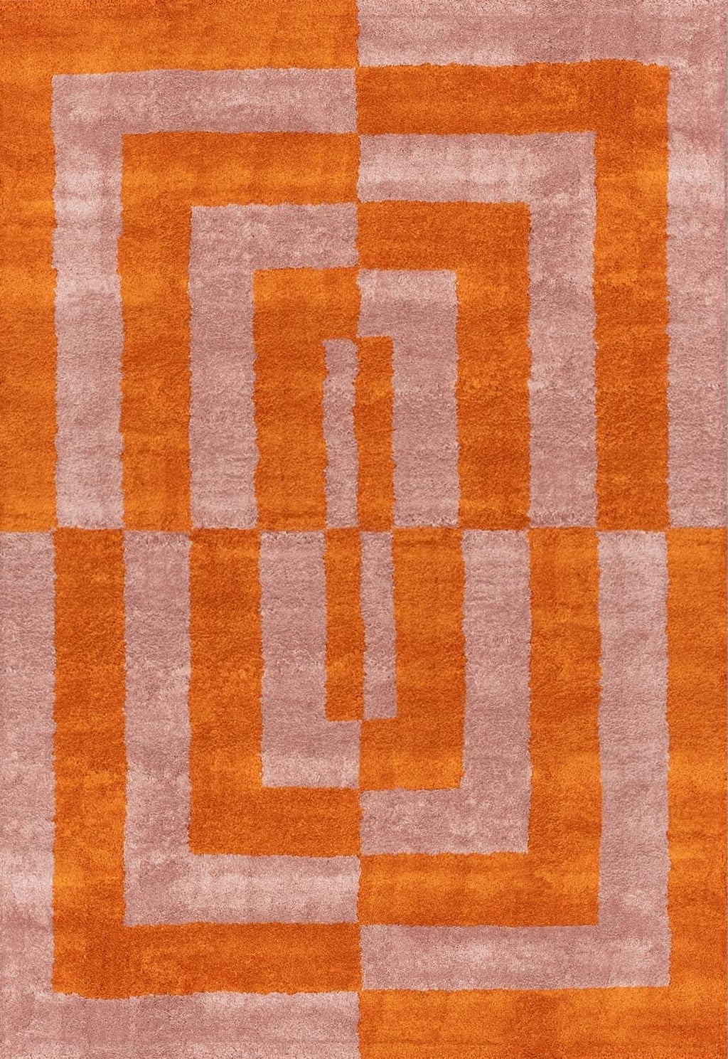 Joli Geometric Orange & Pink Rug | Rectangular | 80x150cm − 200x290cm The Rugs