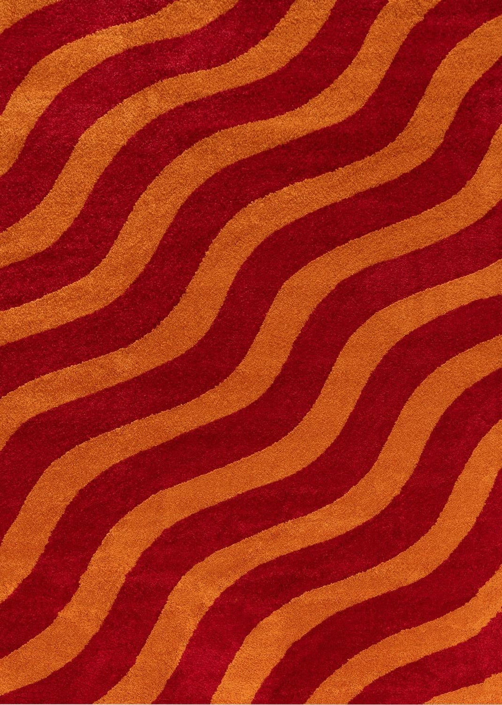 Joli Wave Red & Orange Rug | Rectangular | 80x150cm − 200x290cm The Rugs